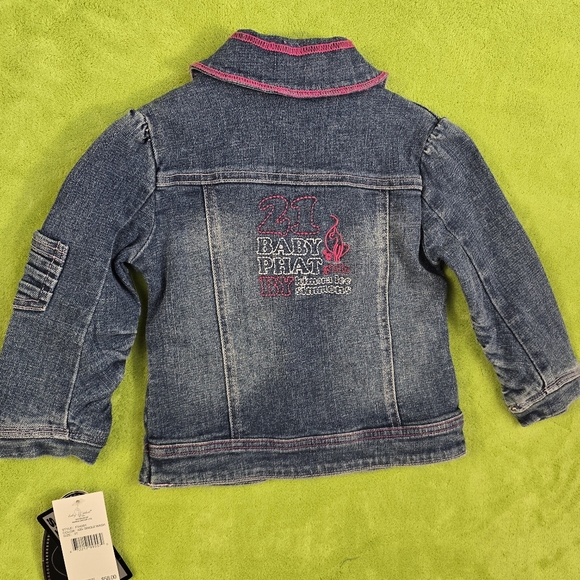 NWT 3T Girls Denim Jacket Babyphat Girlz - Picture 6 of 6